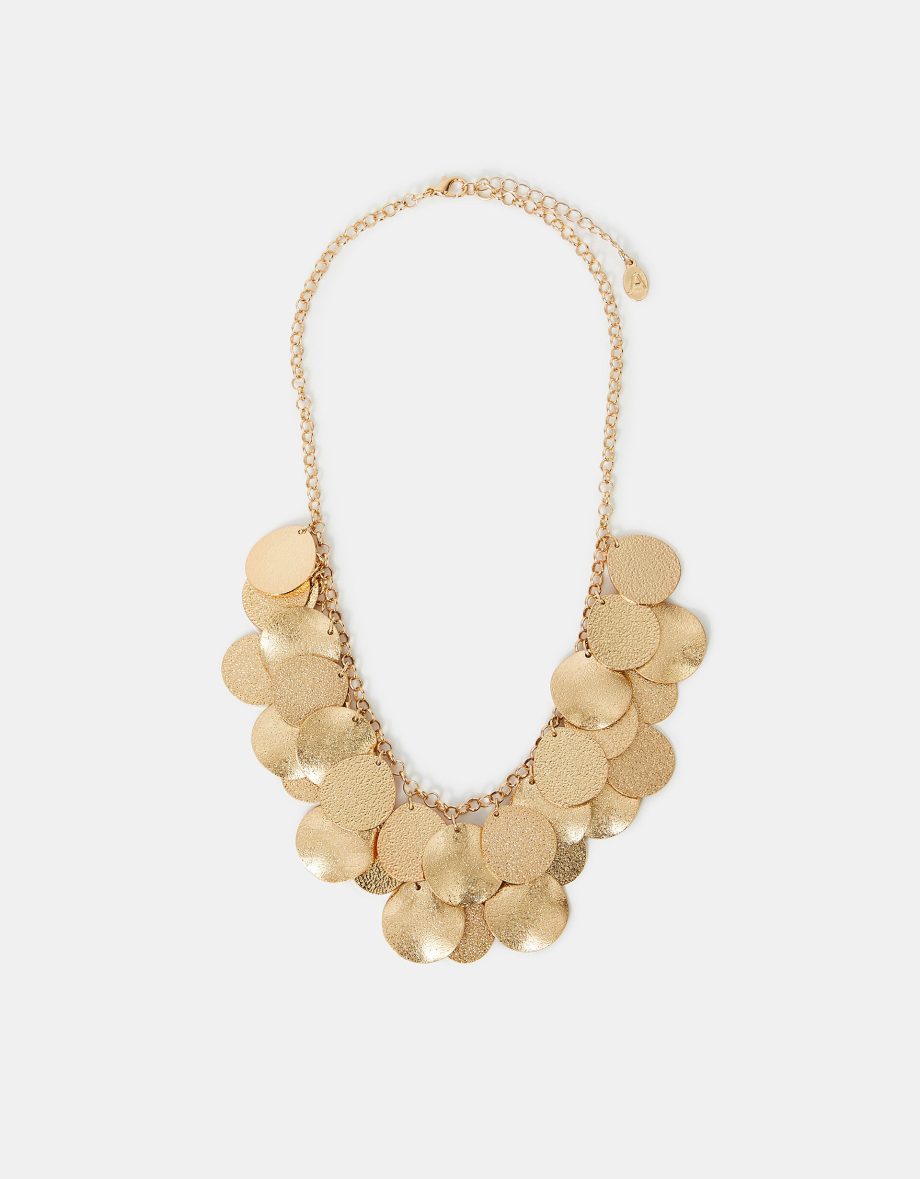 LAYERED DISC NECKLACE