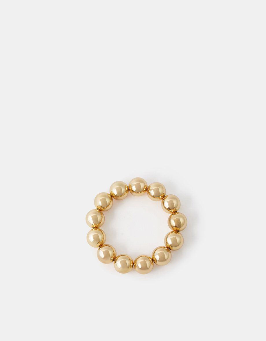 CHUNKY BEAD BRACELET GOLD