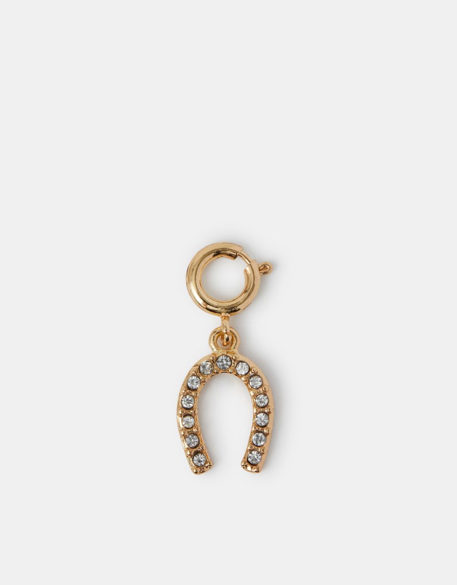 DIAMANTE HORSESHOE JEWELLERY CHARM