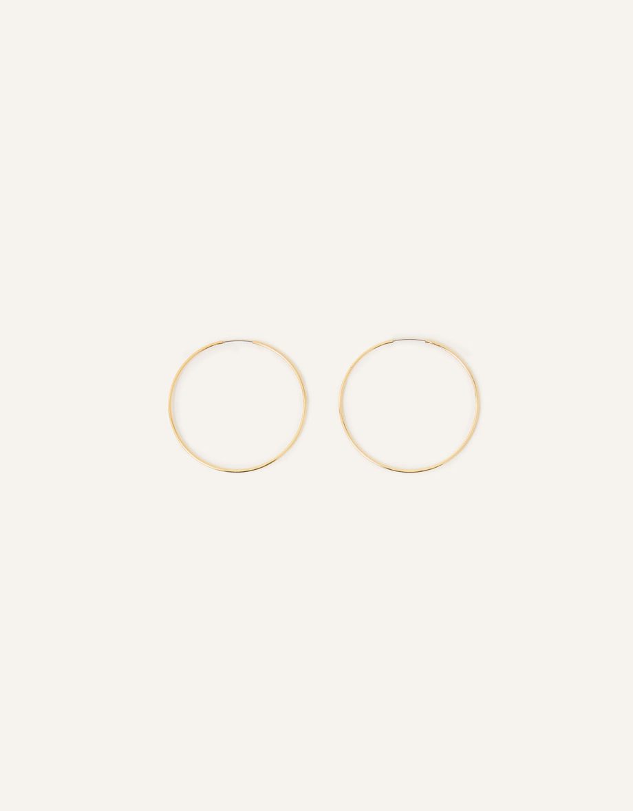 MEDIUM SIMPLE HOOPS GOLD