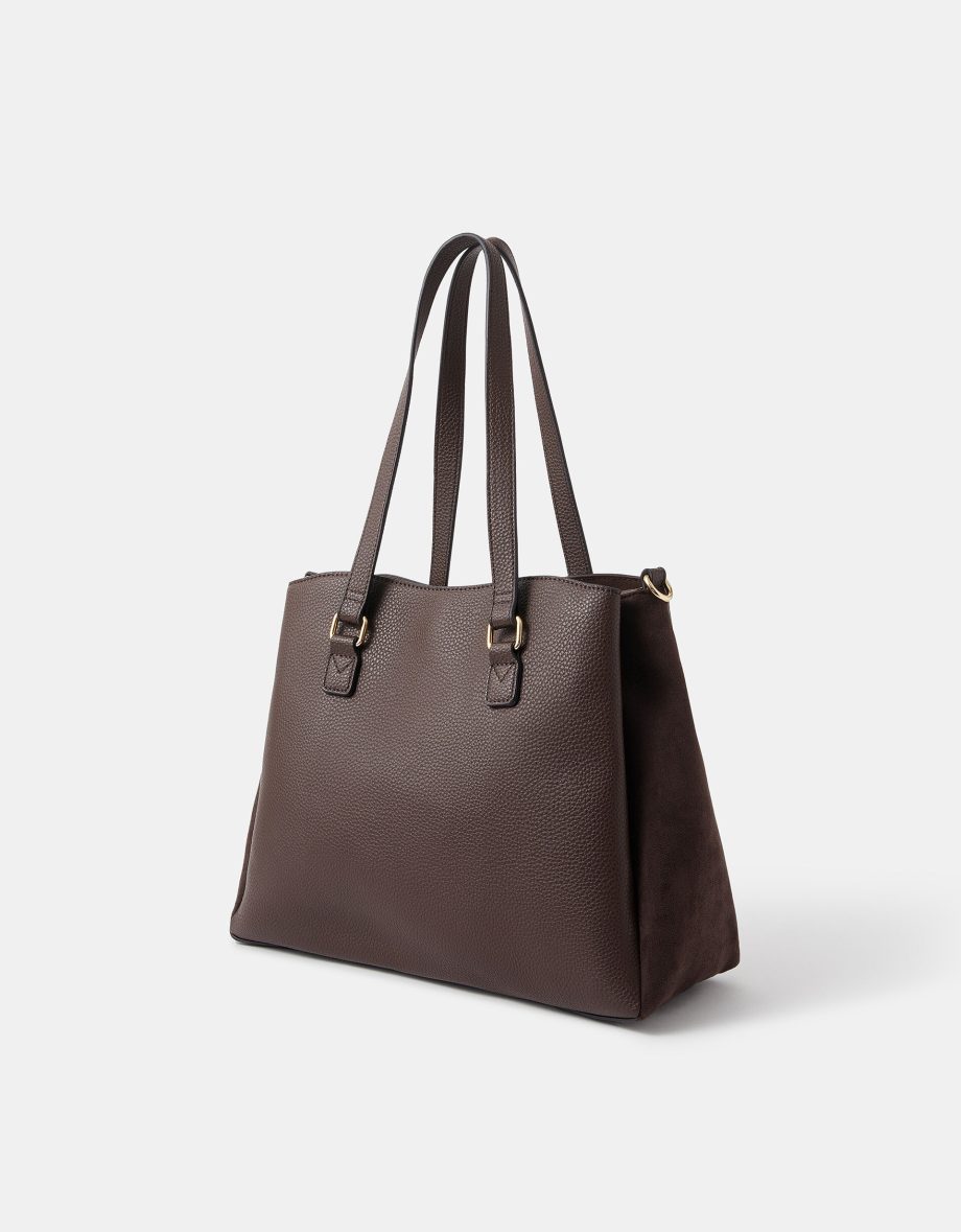 WEBBING STRAP FAUX LEATHER SHOULDER BAG