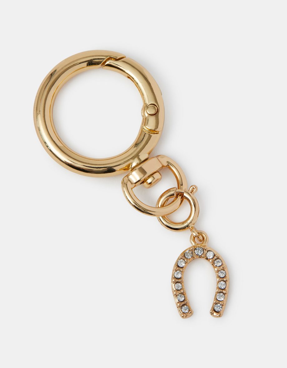 DIAMANTE HORSESHOE JEWELLERY CHARM