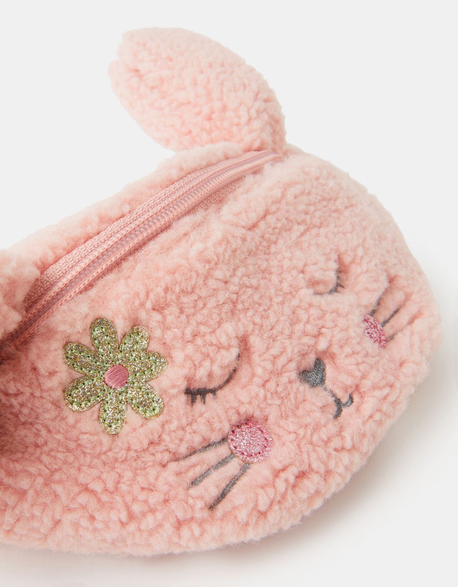 GIRLS BORG BUNNY BELT BAG