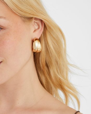 CHUNKY TWIST HOOP EARRINGS