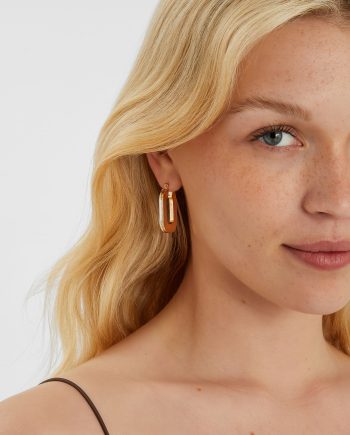 CHUNKY SQUARE HOOP EARRINGS