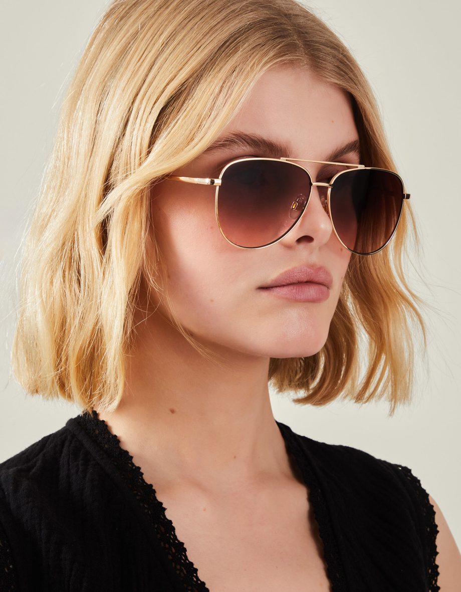 METAL AVIATOR SUNGLASSES
