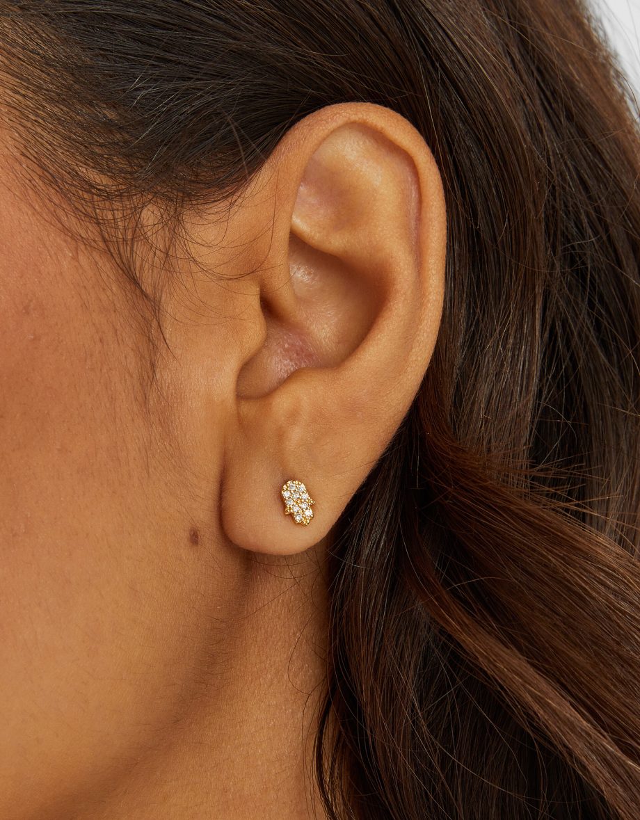 6-PACK 14CT GOLD-PLATED STUD & HOOP EARRINGS