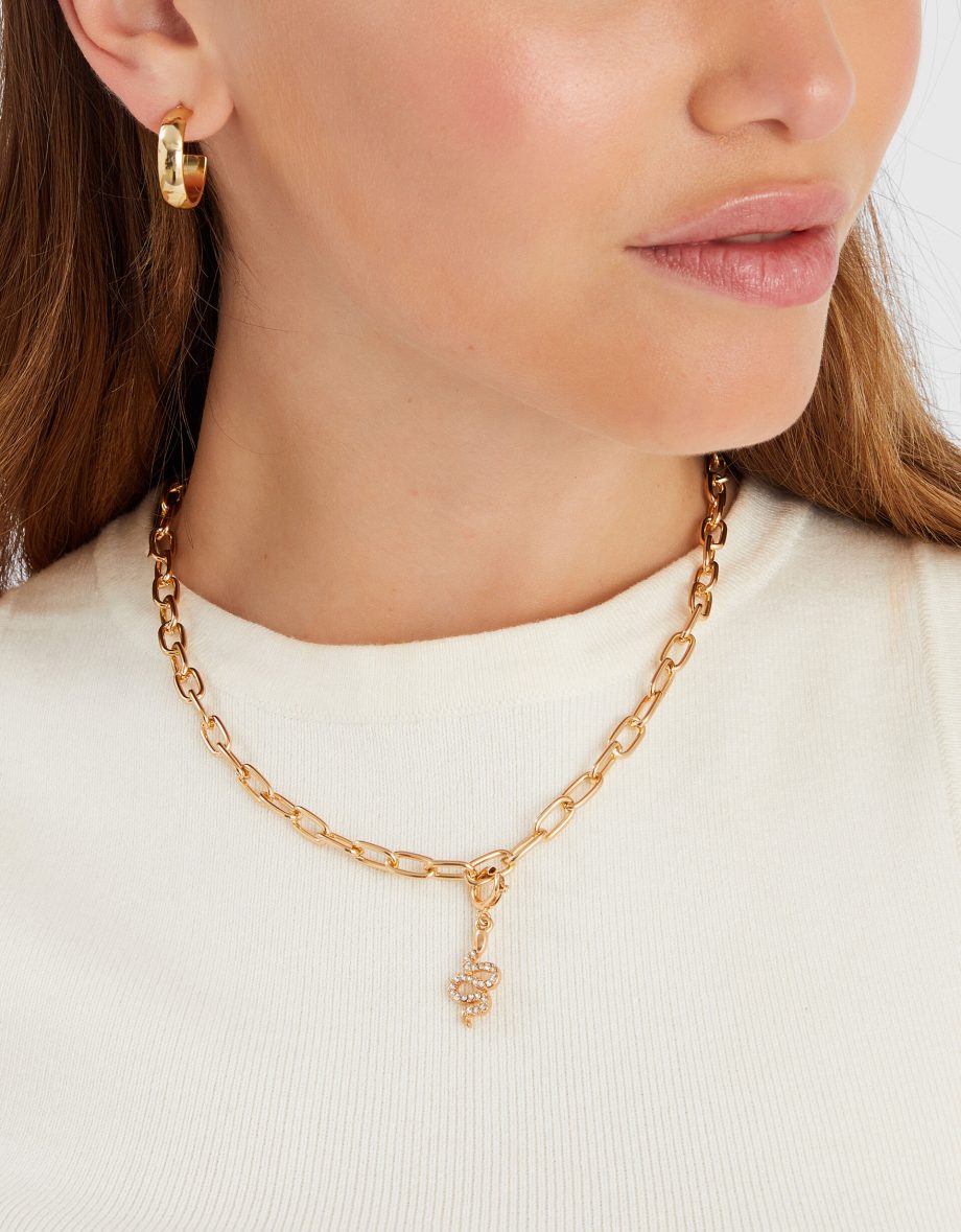 DIAMANTÉ SNAKE JEWELLERY CHARM