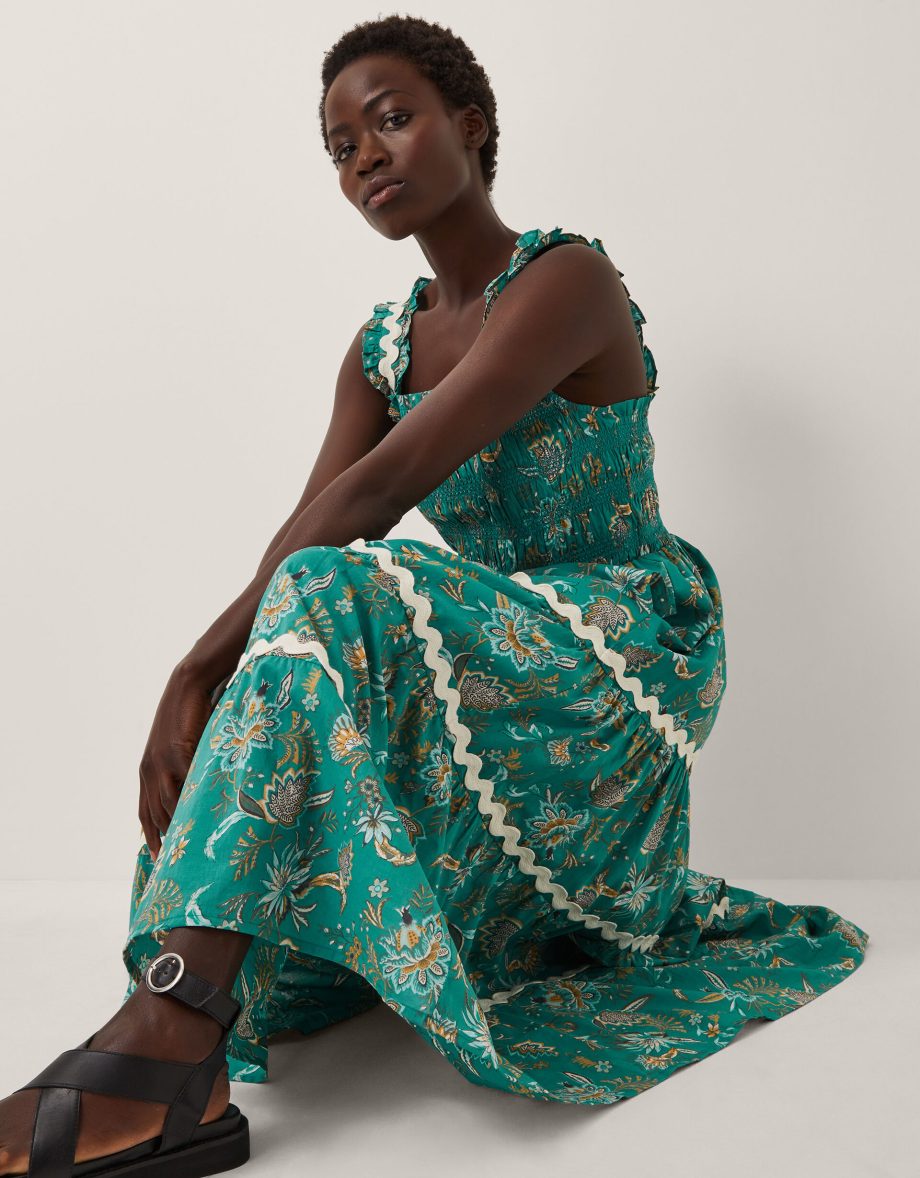 Saoirse Floral Smocked Maxi Dress