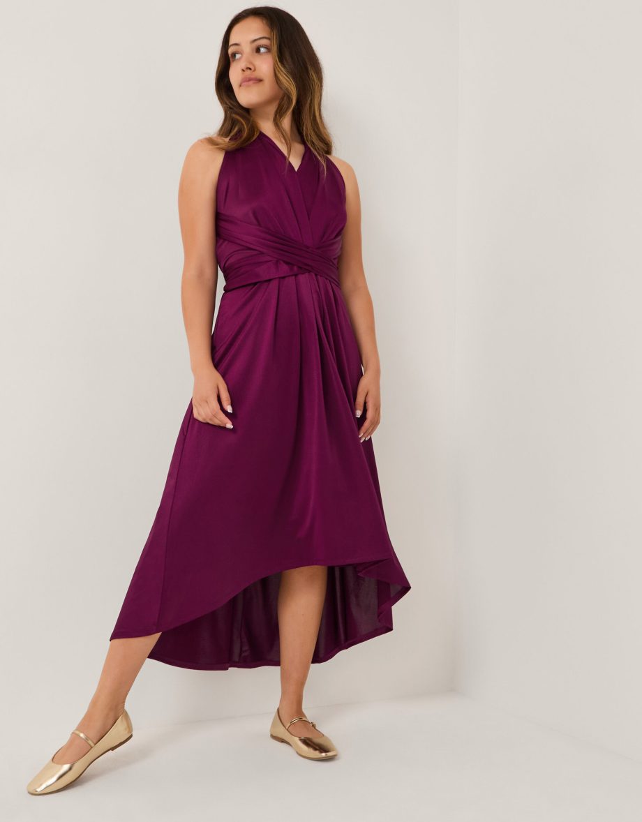 Tia twist prom dress red