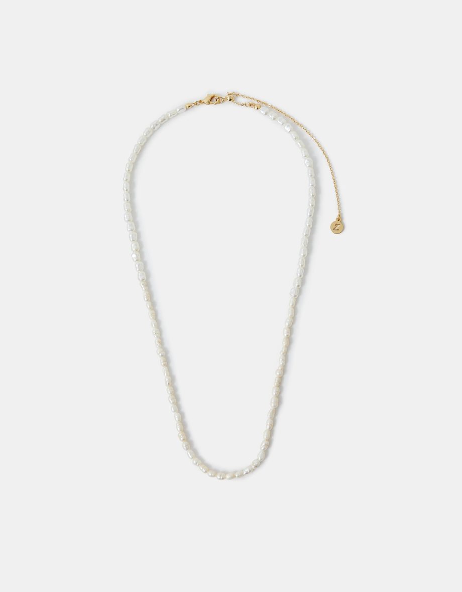 14CT GOLD-PLATED SEED PEARL NECKLACE