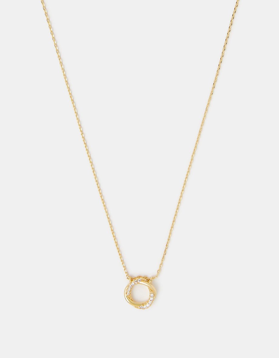 14CT GOLD-PLATED KNOT PENDANT NECKLACE