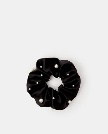PEARL SATIN HAIR SCRUNCHIE