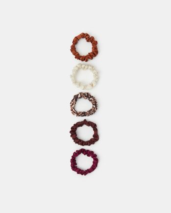5-PACK SKINNY HAIR SCRUNCHIES