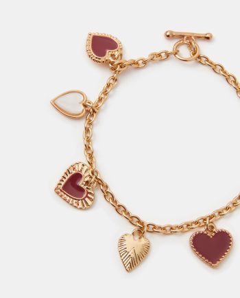 STATEMENT HEART CHARM BRACELET