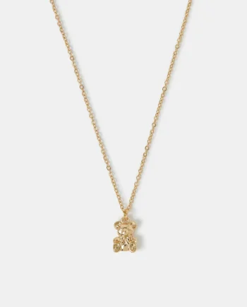 Teddy Bear Pendant Necklace