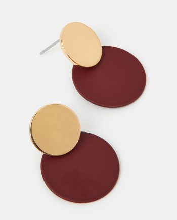 DOUBLE CIRCLE DROP EARRINGS