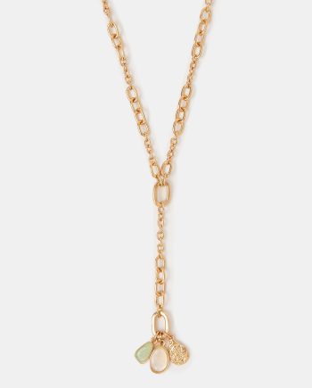 PENDANT CLUSTER LARIAT NECKLACE