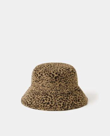 CHEETAH PRINT BUCKET HAT