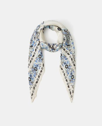 PAISLEY SQUARE SATIN SCARF