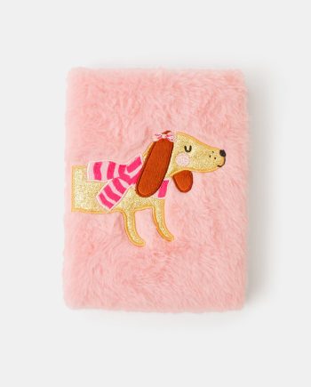 GIRLS FLUFFY DOG A5 NOTEBOOK