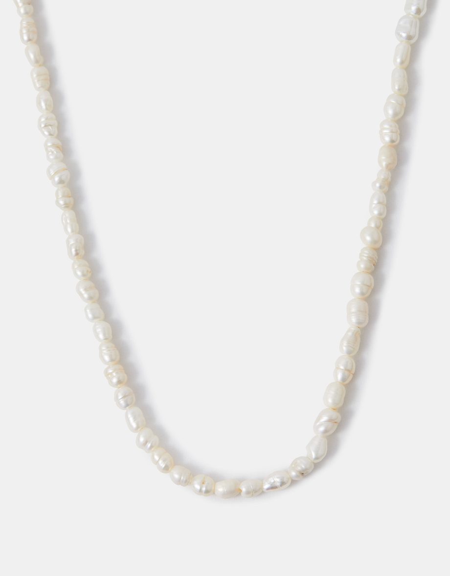 14CT GOLD-PLATED SEED PEARL NECKLACE