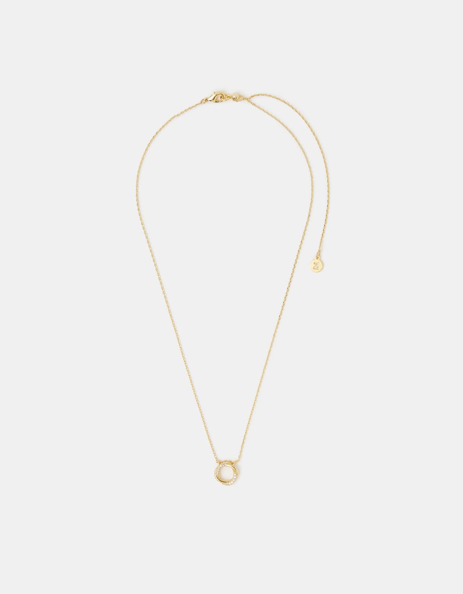 14CT GOLD-PLATED KNOT PENDANT NECKLACE