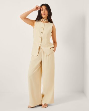 Alba tailored waistcoat yellow