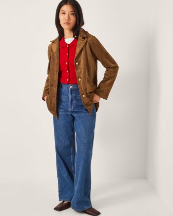 Naya suedette jacket brown