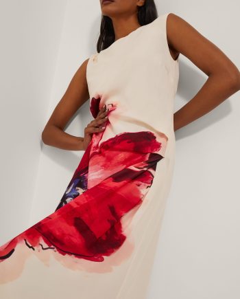 Marinna sleeveless floral maxi dress ivory