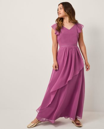 Indi tie-back prom dress purple