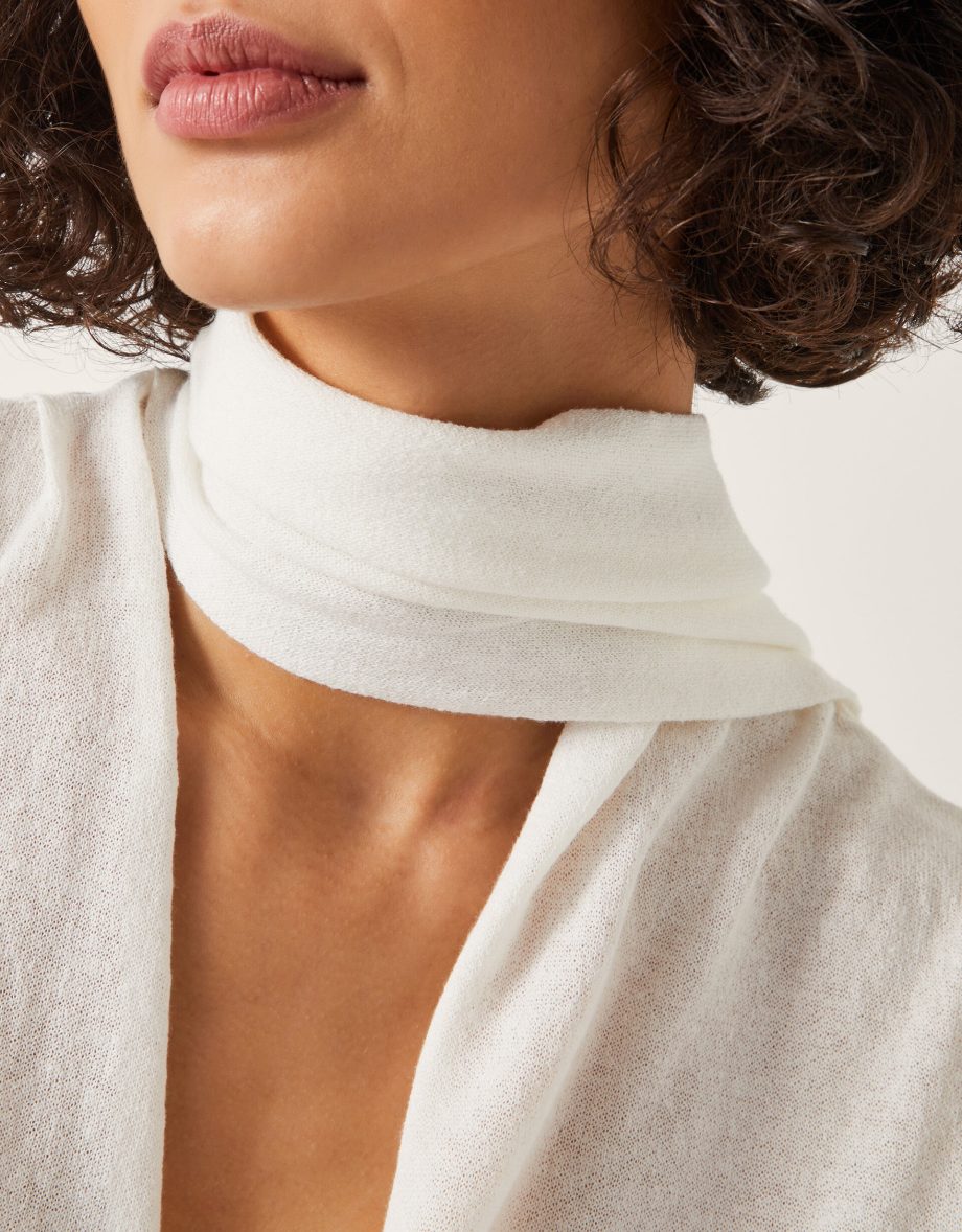 Suri sheer wrap blouse ivory