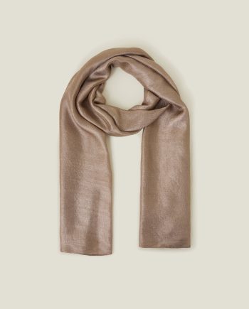 LIGHTWEIGHT SHIMMER SCARF NATURAL