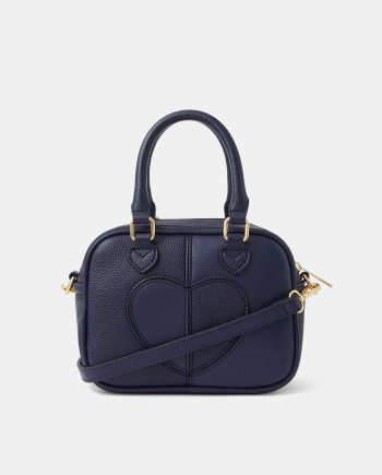 Heart Crossbody Bag Blue