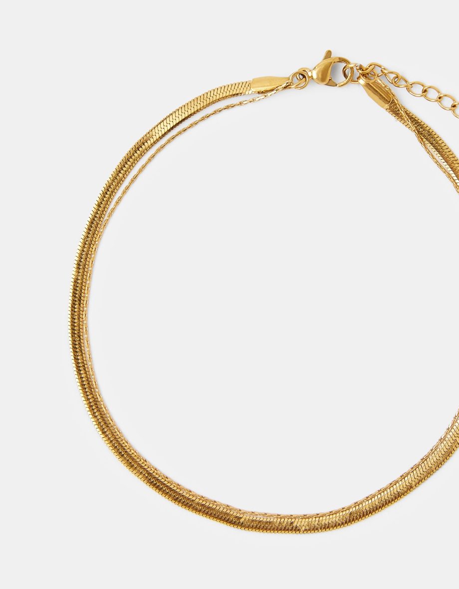 STAINLESS STEEL OMEGA CHAIN ANKLET