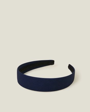 Thick Denim Headband Blue