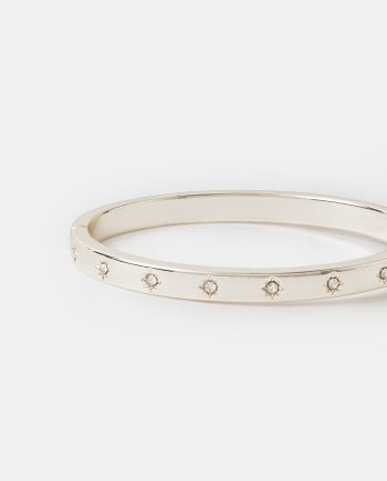 CELESTIAL GEM BANGLE SILVER