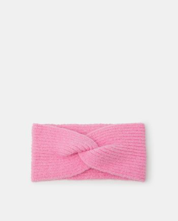 Soft Knit Bando Headband Pink