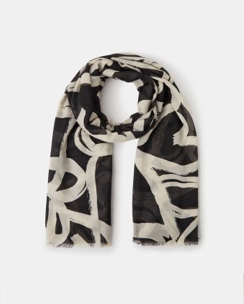 Heart Print Lightweight Scarf