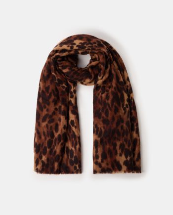 LEOPARD PRINT BLANKET SCARF