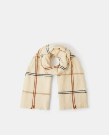 CHECK PRINT BLANKET SCARF