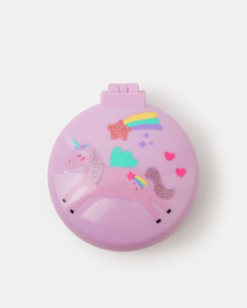 GIRLS UNICORN COMPACT HAIR BRUSH