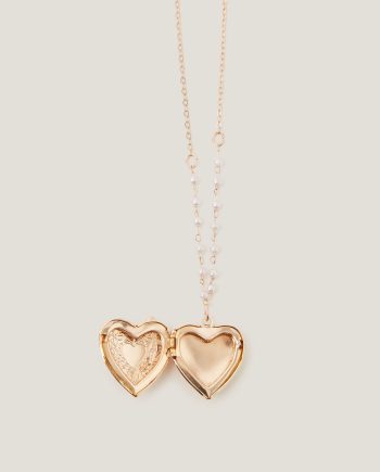 Unicorn heart locket necklace
