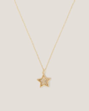 Confetti star pendant necklace