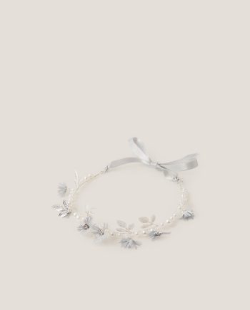 Pearl embellished flower crown
