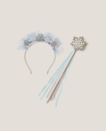 Snowflake tiara & wand set