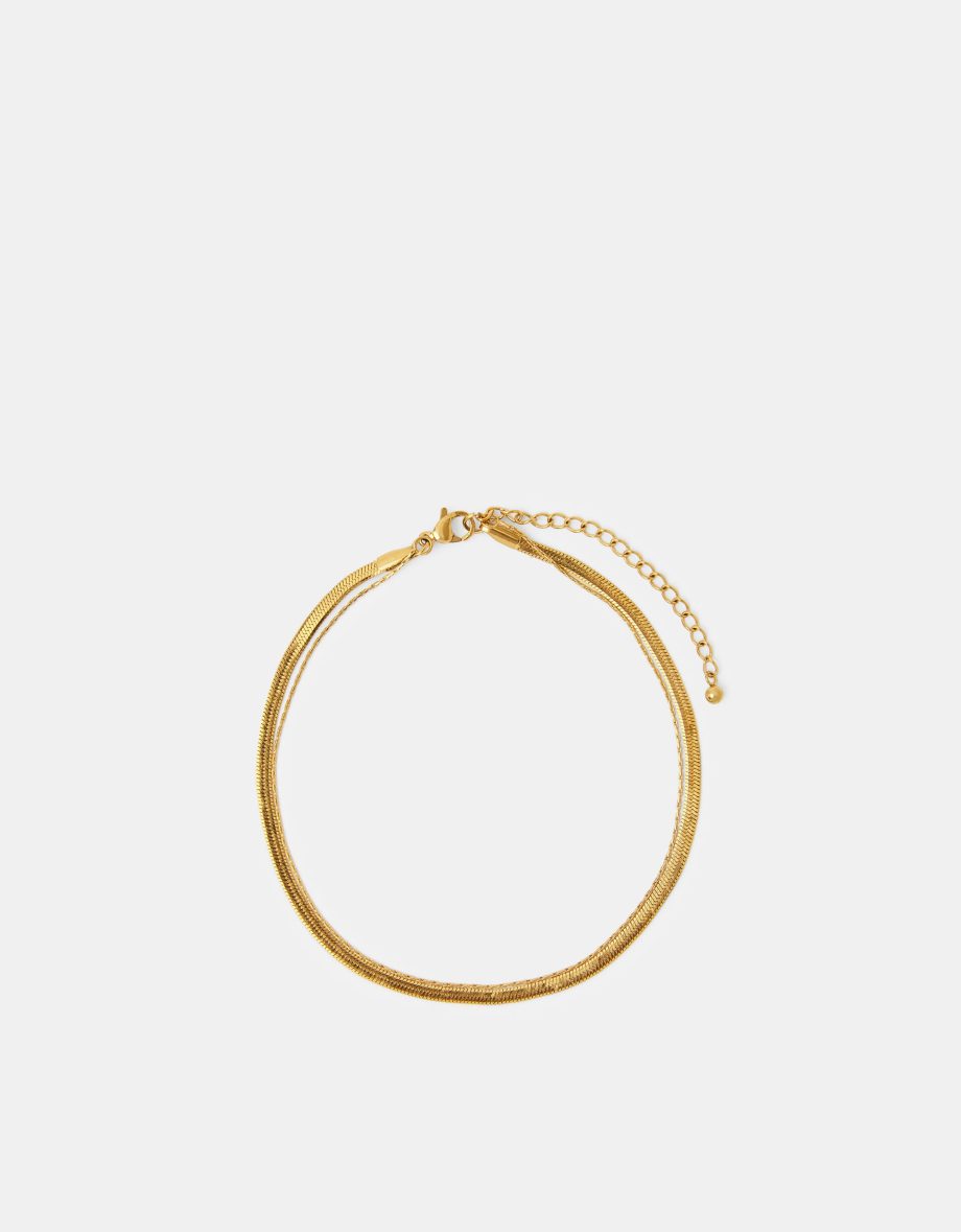STAINLESS STEEL OMEGA CHAIN ANKLET