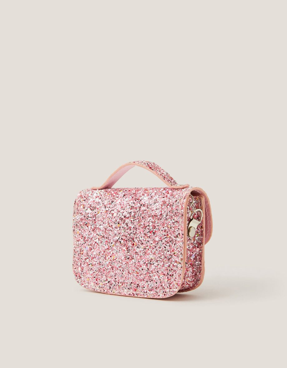 Mini glitter satchel bag