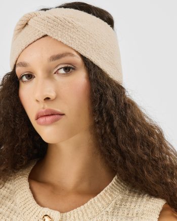 Soft Knit Bando Headband Natural