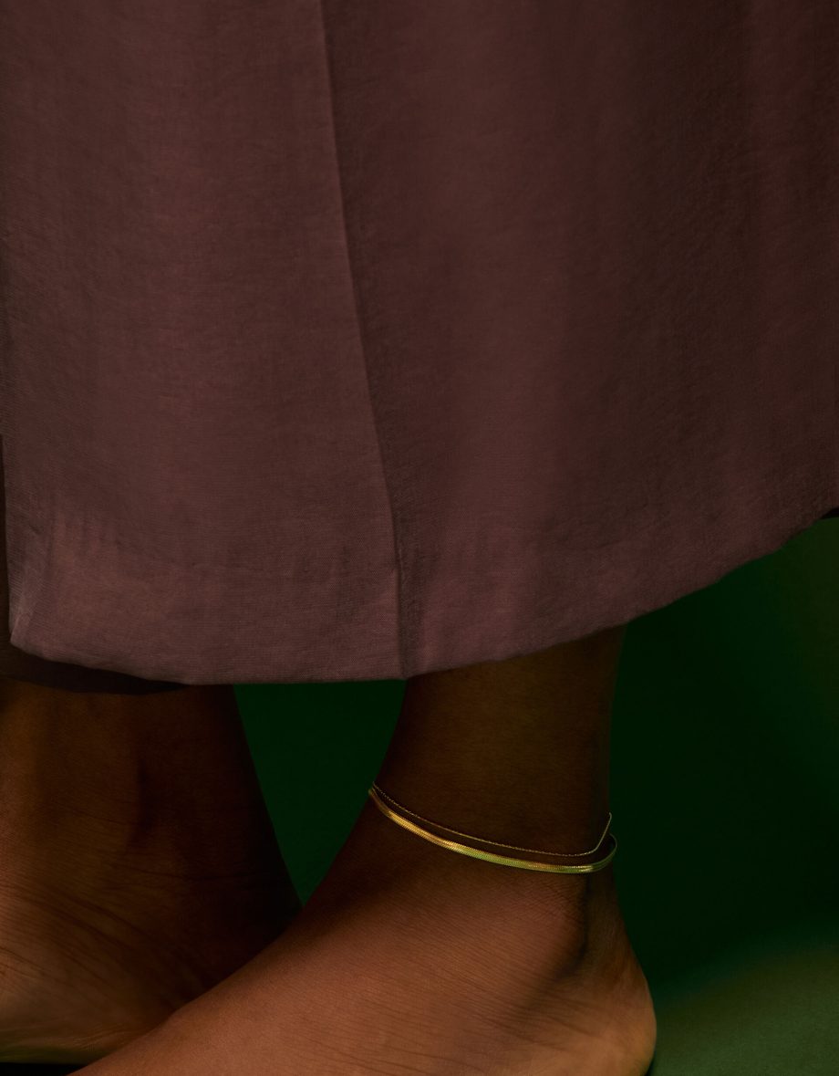 STAINLESS STEEL OMEGA CHAIN ANKLET